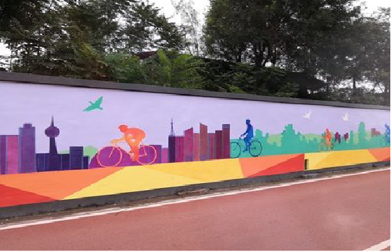 府谷墙体彩绘-围墙