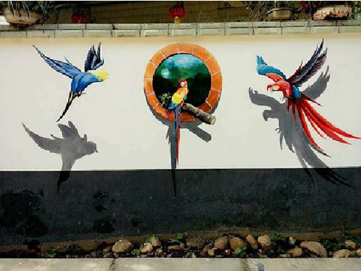 府谷视觉错位-3D墙绘设计