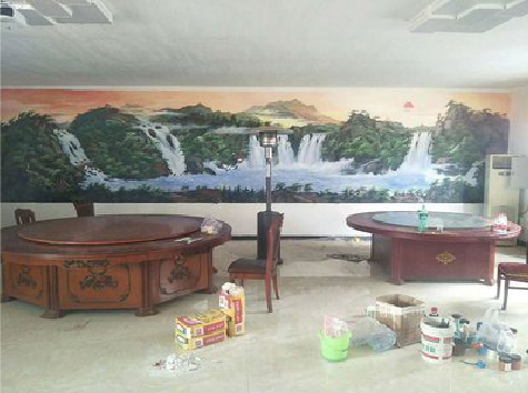 府谷墙绘-写实风景