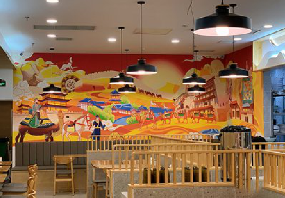 府谷商业空间彩绘介绍。