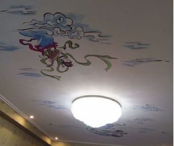 府谷如何快速绘制天花板上的手绘墙？