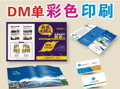 府谷单页印刷，色彩搭配简单。