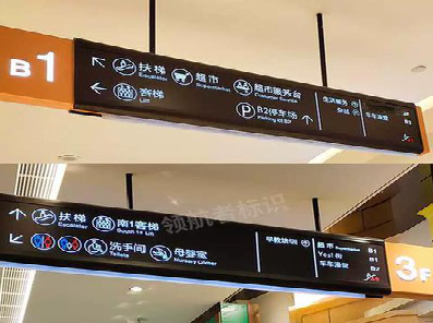 府谷如何通过商场标识牌引导客流分布？